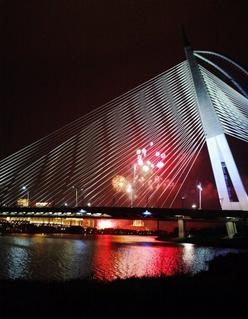 Fireworks light up Putrajaya - Malaysian scenery