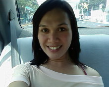 in the cab... - on my way to my friend's party....