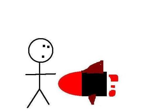 rocket man - a rocket man i drew for a animation