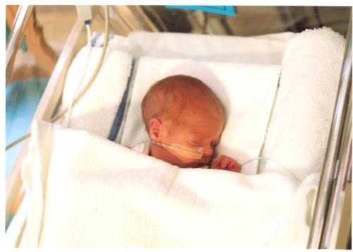 Premature baby - my premature boy in hospital.