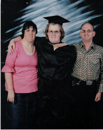 Picture of the family - This is my mom and dad and me..