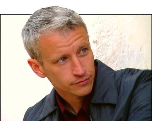 anderson cooper - CNN's host of Anderson Cooper 360. I loves his blue eyes