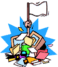 Get organized! - clip art of someone who desperately needs to get organized!