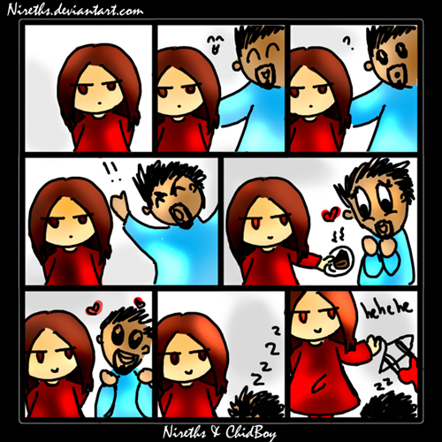 joke - I drew this little cartoon for a friend. It was meant to be a joke, which we laughed at for days.