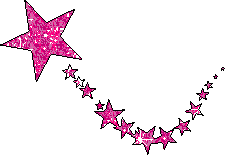 Stars - pink line of stars