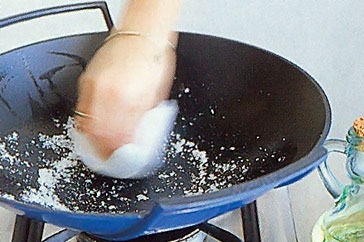 How to clean a new wok - Clean a wok before use