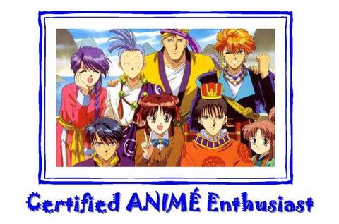 Certified Anime Enthusiast - This is a photo of the characters of the suzaku's team in Fushigi Yuugi. Those standing are Nuriko, Chichiri, Mitsukake, Tasuki, Tamahome, Miaka, Hotohori and Chiriko. This was taken before they were set on a journey, captured by the polaroid camera that was brought by Miaka from her world.