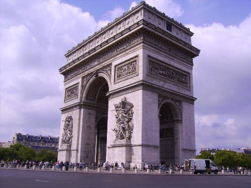 Arc de Triomphe - This is a picture of the Arc I took while on holiday in Paris. Even though it wasn't the clearest day, I really like the way it turned out.