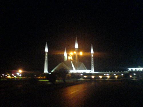 Shah Faisal Mosque  - Asia's biggest mosque situated in Islamabad/Pakistan built by Saudi King Shah Faisal