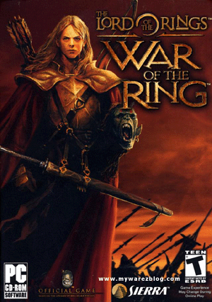 the game cover - The game cover of the war of the ring pc game.
