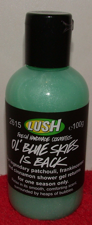 Lush - Ol' Blue Skies showergel - Ol' Blue Skies showergel from the 2006 Christmas collection.
