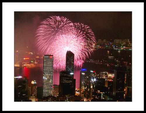 Fireworks - Fireworks seen from the peak