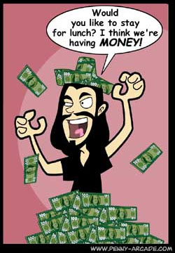 eat money - Let's eat money for lunch! I wish I had that kind of money!