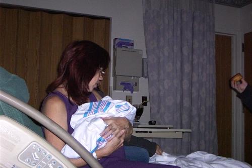 New Mommy - The birth of my 5th child. She was born 10 years after my youngest child.