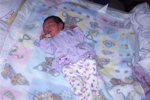Bringing baby home - The day I brought my daughter home. She was 1 day old.