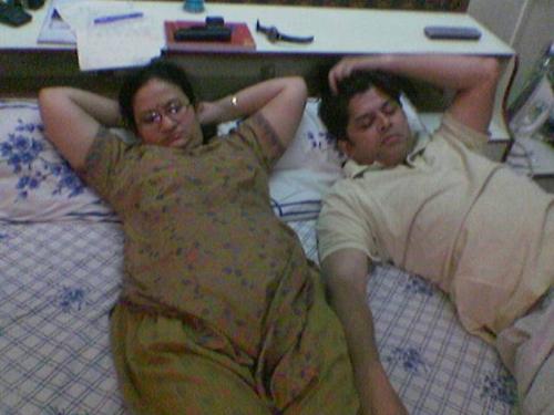 Me and Ujwala - Watching TV