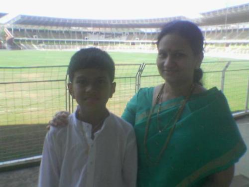 Siddhesh & Ujwala - In Fatorda Cricket Stadium in Goa