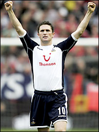 Robbie Kean from Spurs - This is a photo of footballer Robbie Keane.