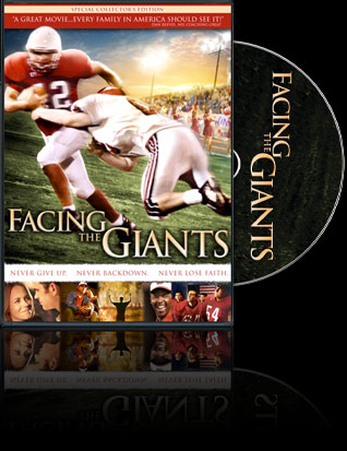 inspiring movie - facing the giants movie which was made by an all cast christian who talkes about football and having faith in God.