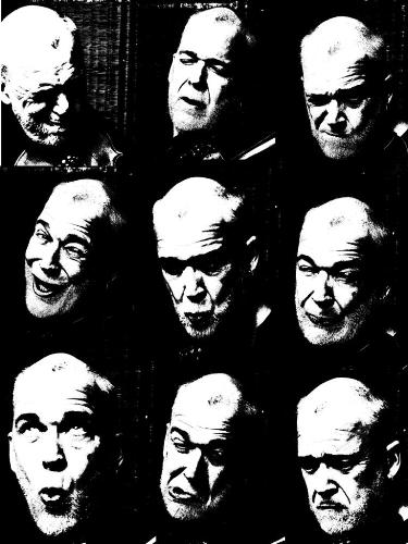 My heads - My heads...six of them...in black and white
