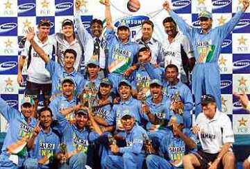 team india - JUBILIANT INDIAN CRICKET TEAM after defeating PAKISTHAN ..
