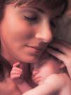 baby with mom - baby feels warm in mom's hug