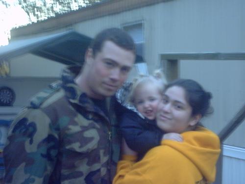 My Family - This Is My Family. My Fiancee Joe, 2 Yr Old Kaitlyn, And Of Course Me.