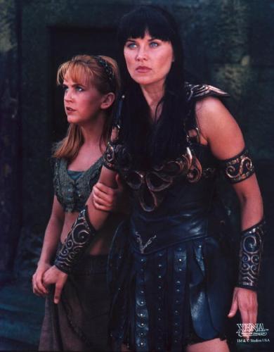 Xena and Gabrielle - Lucy Lawless and Renee O'Connor as Xena and... / myLot