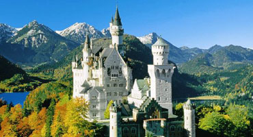 Neuschwanstein Castle - Germany - white castle