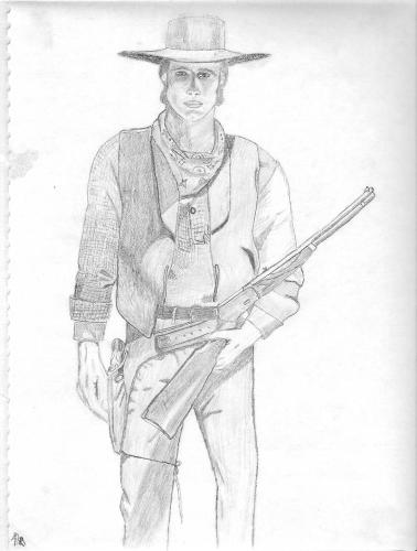 My cowboy drawing - Back when I had Time for art, I did this picture in pencil.