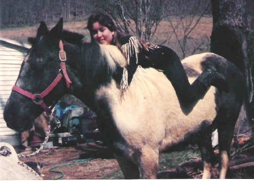 Apache - My Spotted Saddle Horse Apache. I do not have these horses anymore.