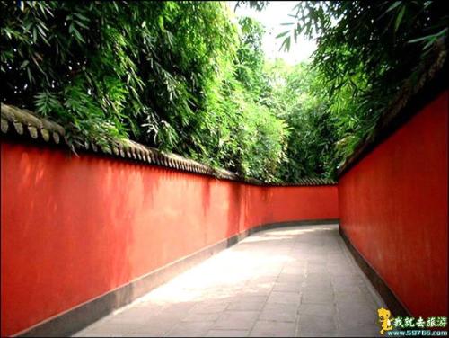 Wuhou Temple - One of the roads of it.