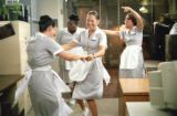 dancing maids - dancing chambermaids in the movie 'main in manhattan'