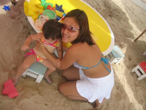 Dusit - Thailand 2003 - At the beach in Dusit