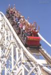 roller coaster - I love riding in a roller coaster. Its wild and exciting and I can scream my lungs out. I love it. 