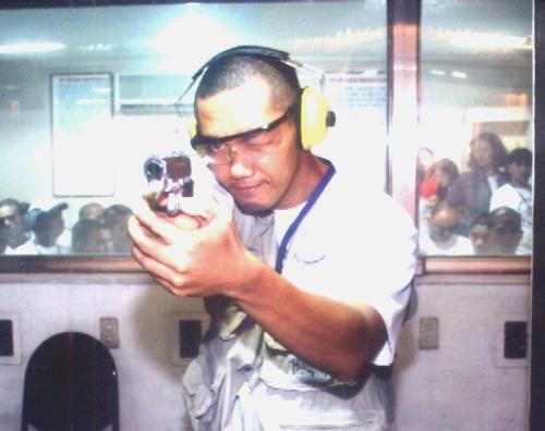 Colt 45 - During training for security guard