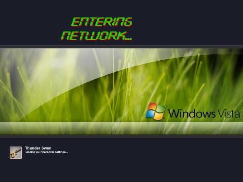 Customized logon screen - Its a customized logon screen in windows xp. Its not Vista.