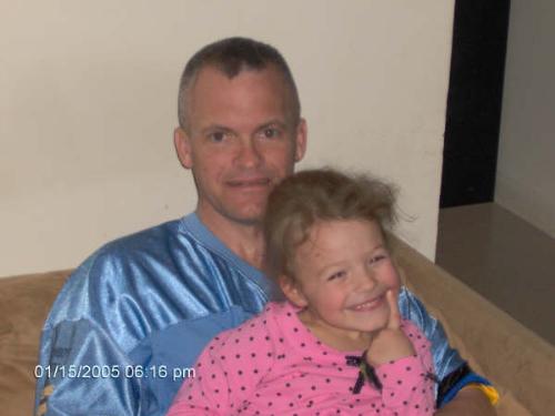 My Husband and daughter - back in georgia