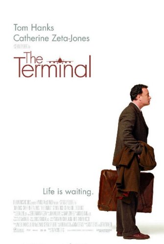The Terminal - Movie poster of The Terminal. Starring Tom Hanks and Catherine Zeta-Jones.