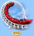 Rollercoaster - An amusement ride that involves a car which rolls along a track..