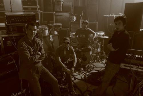 Bamboo, Ira, Nathan, Vic - Photo from the band's newest offering, 'We Stand Alone Together'