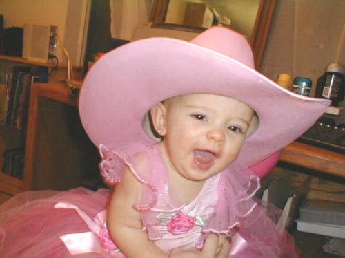 Cowgirl - Kalista tore the wings off her fairy costume..She wanted to be a cowgirl