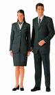 power dressing - a man and a woman dressed in business suit.
