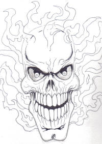 GhostRider - A sketch of Ghost rider by Wayne Tully.