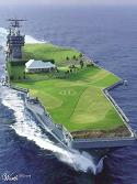 Golf course - A golf course sructured on a ship..