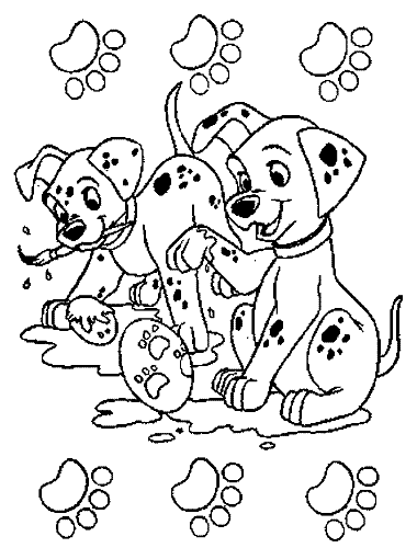 101 Dalmations - 101 Dalmations 4 coloring 4 kids !