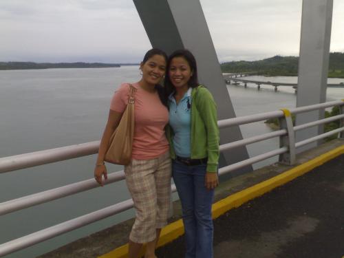 sis and me - this is at San Juanico Bridge