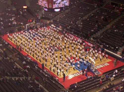 Pistons Pre-Game Show - We attended a Pistons game, and this was a pre-game dance show they had.
