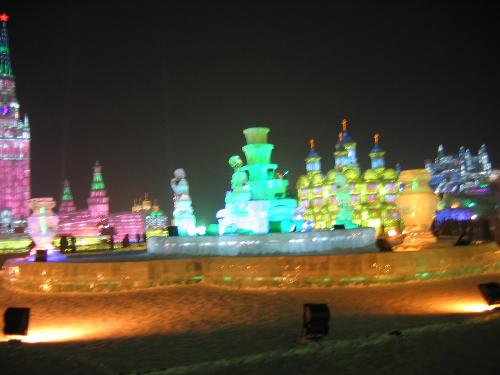 Ice Lantern Festival - Harbin is a province in China. It is known for the very cold weather during winter and the very colorful Ice Lantern Festival around January to February.