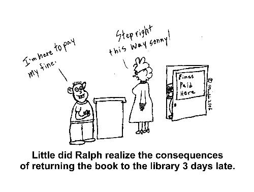 Cartoon - School library cartoon I drew when I was bored one day!